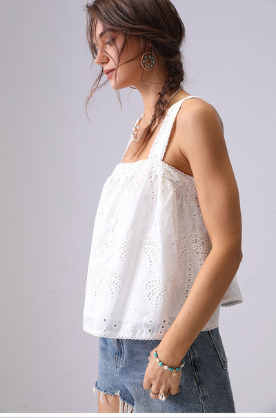 Blusa Camisola de Encaje Bordado Estilo Francés Suelta - Image 17