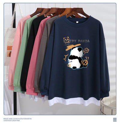 Suéter Mujer Elegante Efecto Capas Talla Grande Ajuste Holgado - Image 13