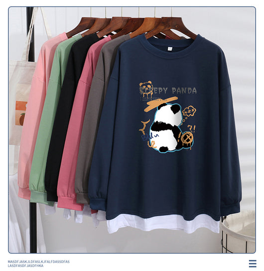 Suéter Mujer Elegante Efecto Capas Talla Grande Ajuste Holgado - Image 13