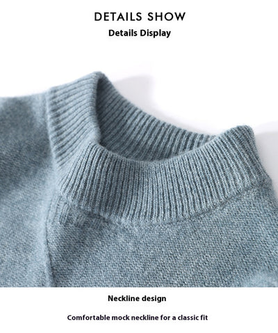 Suéter Grueso de Cuello Alto para Hombre - Abrigo Cálido de Invierno - Image 24
