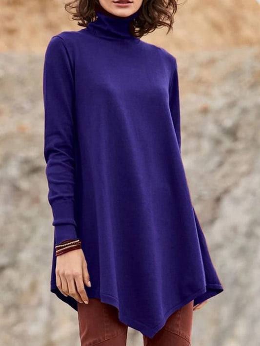 Ropa Plus Size para Mujer con Dobladillo Asimétrico Moderno - Image 2