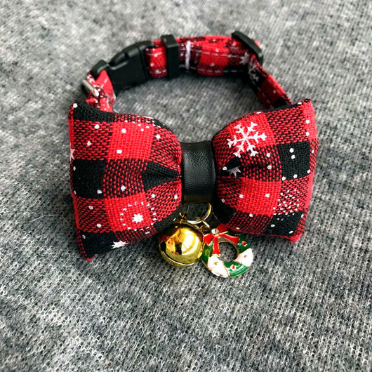 Babero Festivo con Moño Navideño para Mascotas - Image 14