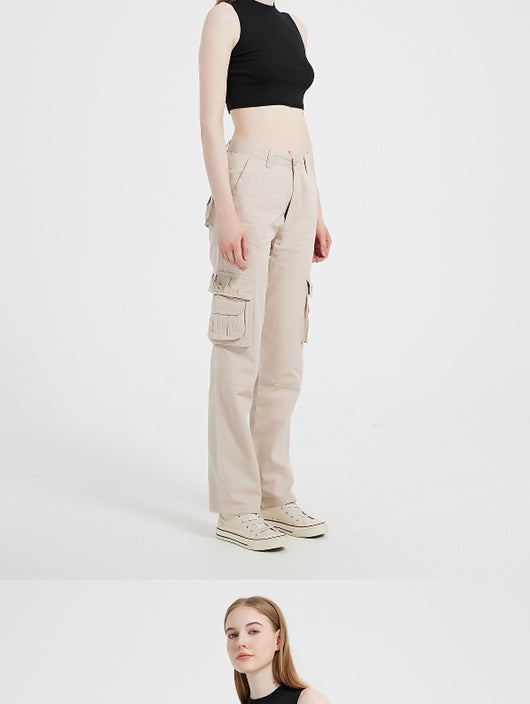 Pantalones Deportivos Talla Grande con Múltiples Bolsillos para Mujer - Image 13