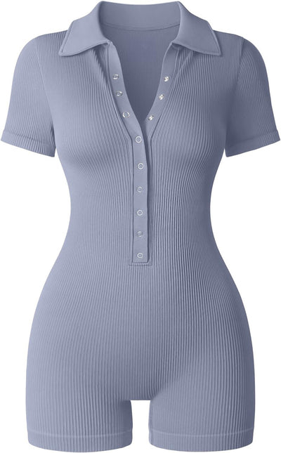 Jumpsuit Deportivo Yoga Mujer con Cuello V y Cintura Ajustable - Image 8