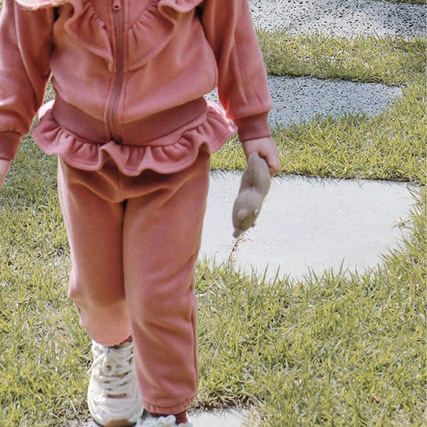 Pantalones Capri Niña Invierno con Encaje y Forro Térmico