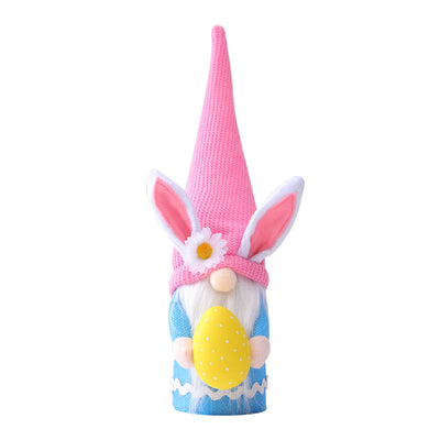 Muñeca Conejita de Pascua con Sombrero Largo Colorido - Image 17
