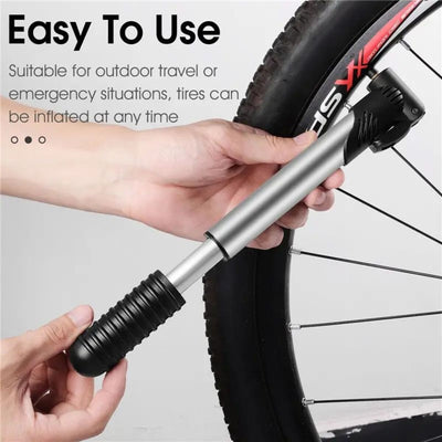 Bomba Portátil Mini para Bicicleta - Inflador Manual Compacto Válvulas Schrader y Presta - Image 4