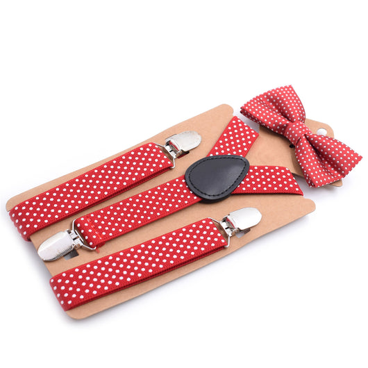 Conjunto de Corbatín Y de Tres Clips para Niños con Tirantes Ajustables - Image 8