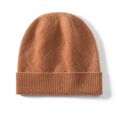 Gorro de Cachemira Pura para Mujer - Tejido Grueso con Diseño Retorcido - Image 3