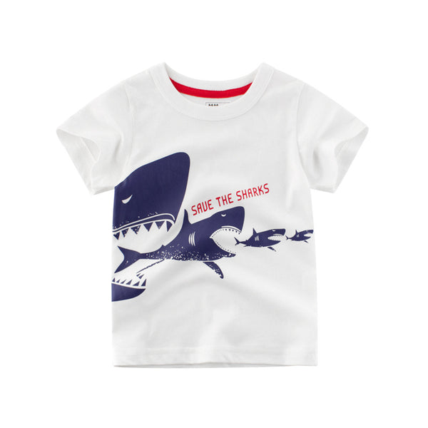 Playera de Algodón para Niños Estilo Coreano - Manga Corta Fresca y Cómoda