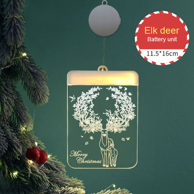 Luces Navideñas LED USB con Diseño 3D - Decoración Colgante con Renos y Campanas - Image 18