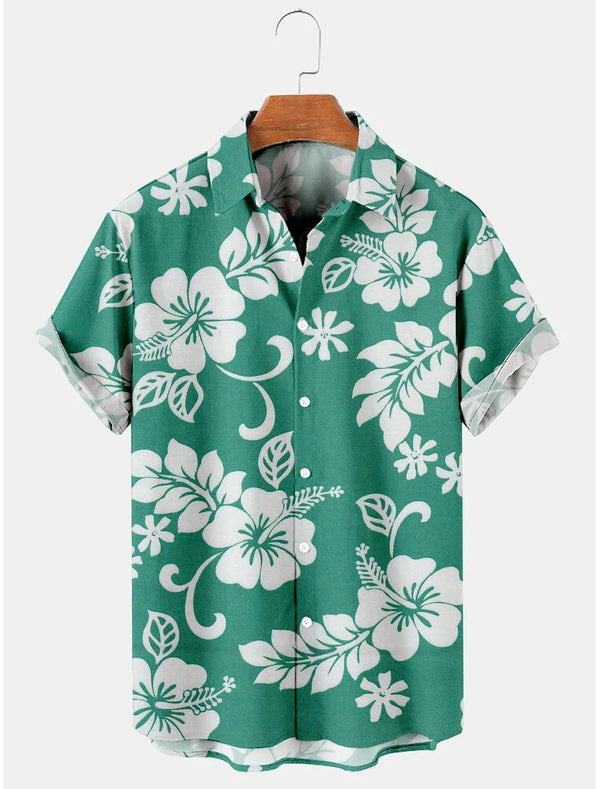 Camisa Estampada de Color Sólido para Hombre - Image 4