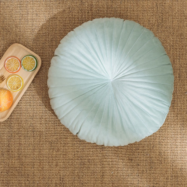 Almohada Decorativa de Terciopelo Calabaza Color Sólido Estilo Nórdico - Image 3