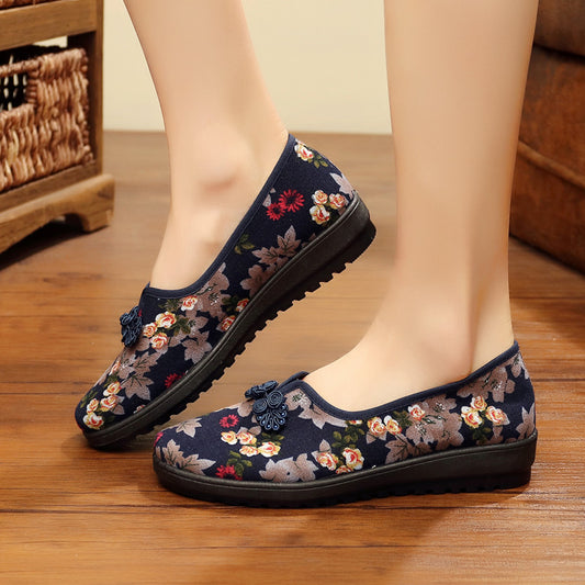 Zapatos Planos de Danza Casual Estilo Folclórico para Mujer