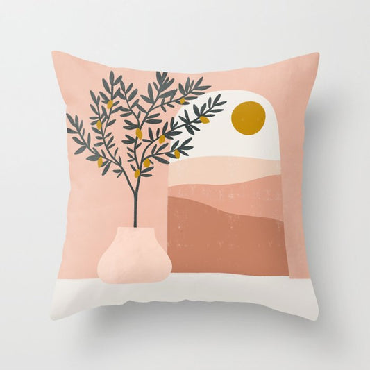Funda de Almohada con Pintura Abstracta Artística - Image 2