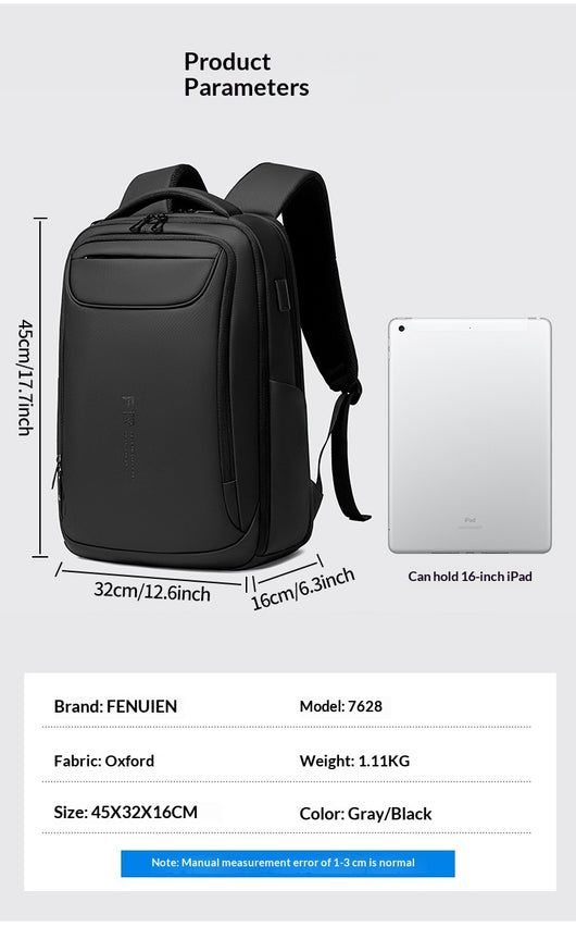 Mochila Casual Minimalista para Hombre - Ideal para Trabajo y Viajes - Image 8