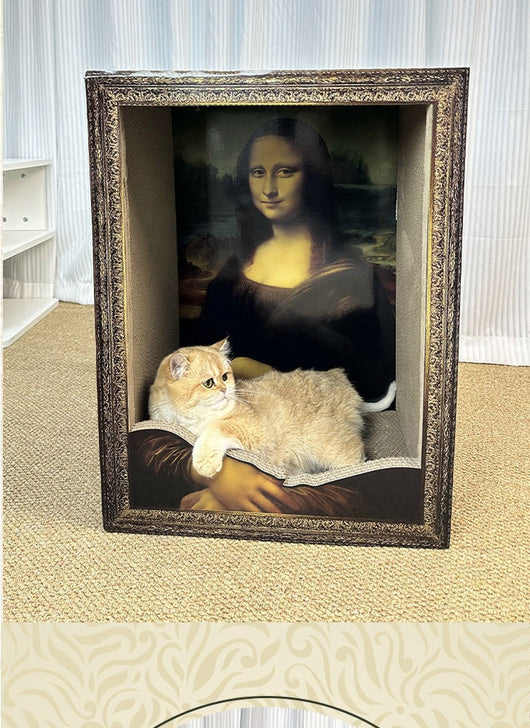 Marco Foto Gato Mona Lisa con Rascador Integrado - Image 11