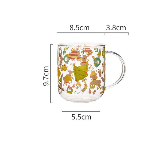Vaso Navideño de Vidrio Grande con Asa para Desayuno - Image 12