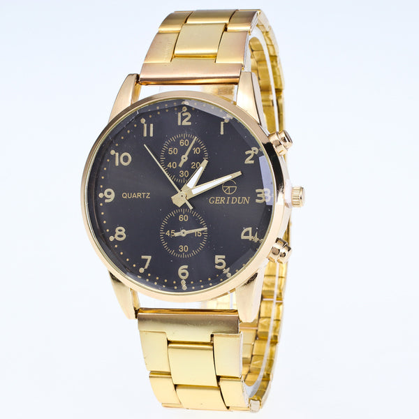 Reloj de Pulsera Dorado con Correa Dual y Movimiento de Cuarzo - Image 9