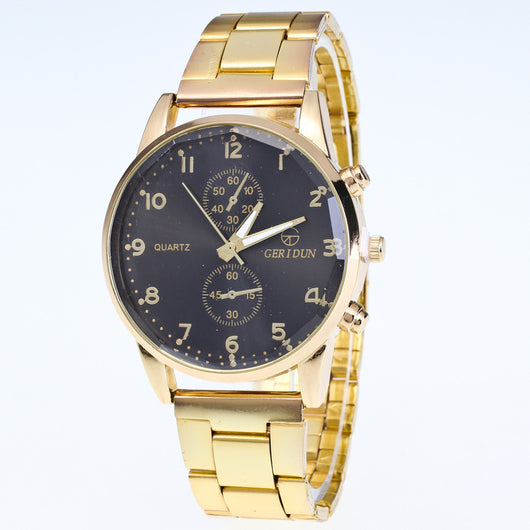 Reloj de Pulsera Dorado con Correa Dual y Movimiento de Cuarzo - Image 9
