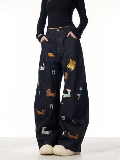 Pantalones Jeans Anchos Patchwork Salchicha Mujer - Casual y Cómodo - Image 16