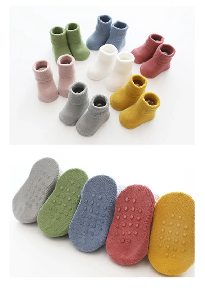Calcetines Antideslizantes para Bebé con Felpa Gruesa - Image 12
