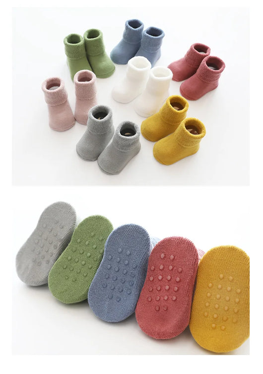 Calcetines Antideslizantes para Bebé con Felpa Gruesa - Image 12