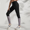 Leggins Deportivos Cintura Alta con Contraste de Colores para Yoga y Fitness