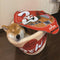 Caixa de Areia Fechada para Gatos, Design de Macarrão Instantâneo Shiba Inu Fofo