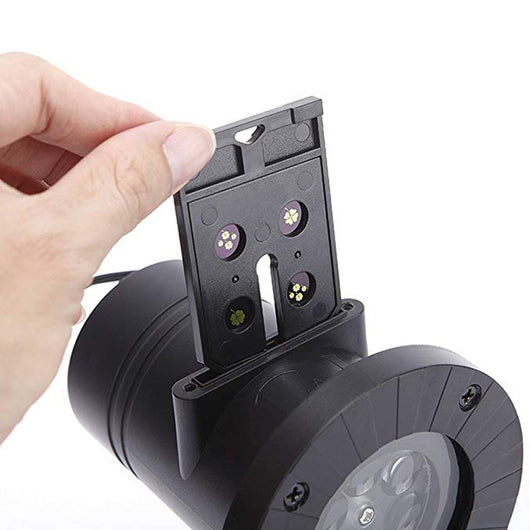 Proyector LED Navideño Impermeable con 12 Diseños de Copos de Nieve para Jardín - Image 2