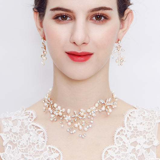 Conjunto de Collar y Aretes de Perlas Elegantes - Image 7