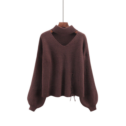 Suéter Suelto Roto Asimétrico para Mujer - Diseño Minimalista - Image 6