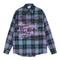 Cardigan Hombre Cuadros con Estampado de Letras