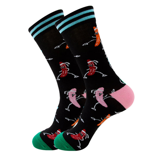 Calcetines Geométricos de Frutas para Mujer - Tendencia Urbana - Image 15