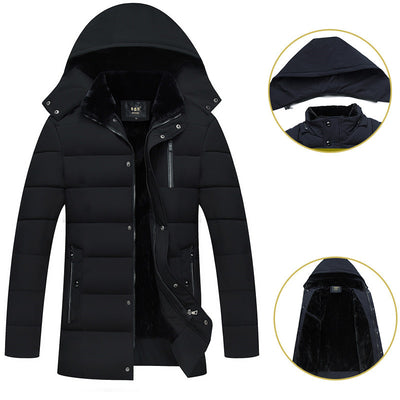 Chaqueta Acolchada de Algodón con Forro de Terciopelo - Abrigo Térmico Premium - Image 5