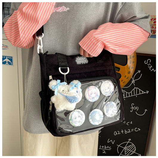 Bolsa Crossbody Transparente de Gran Capacidad Estilo Japonés para Estudiantes - Image 49