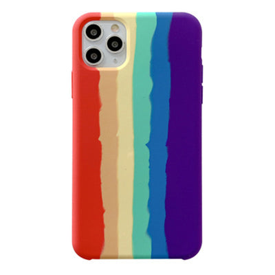 Funda de Silicona Líquida Arcoíris para Celular - Image 4