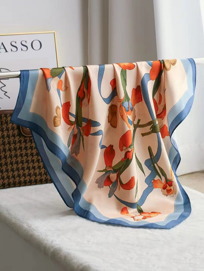 Pañuelo de Seda Cuadrado Lujo Elegante - Accesorio Premium para Regalo - Image 17