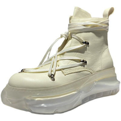 Botas Altas de Cuero Genuino con Plataforma para Hombre - Image 7