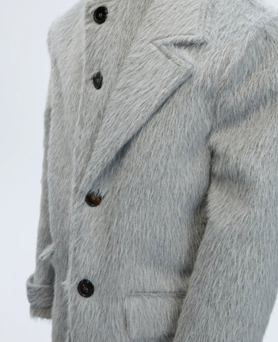 Abrigo Trench de Alpaca y Lana Sintética - Elegancia Minimalista - Image 17