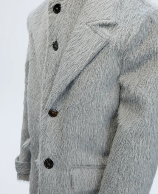 Abrigo Trench de Alpaca y Lana Sintética - Elegancia Minimalista - Image 17