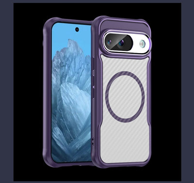 Funda Magnética de Fibra de Carbono Transparente para Celular - Image 22