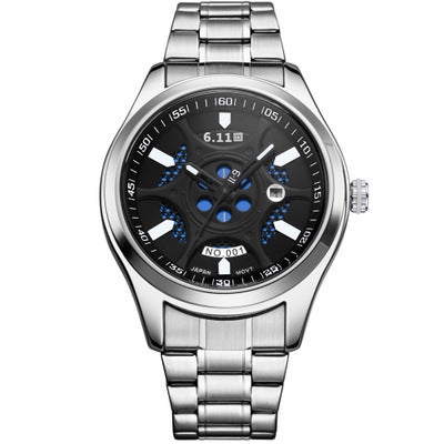 Reloj de Acero Inoxidable Resistente al Agua con Tecnología de Ahorro Energético - Image 5