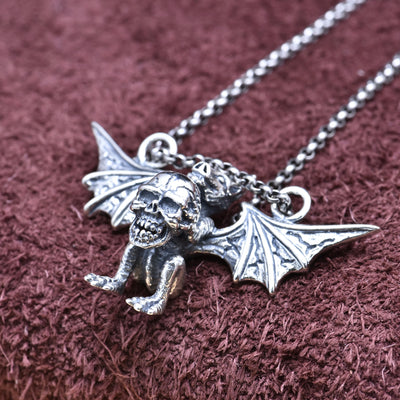 Dije Cráneo de Pterosaurio Vintage en Plata 925 - Image 3