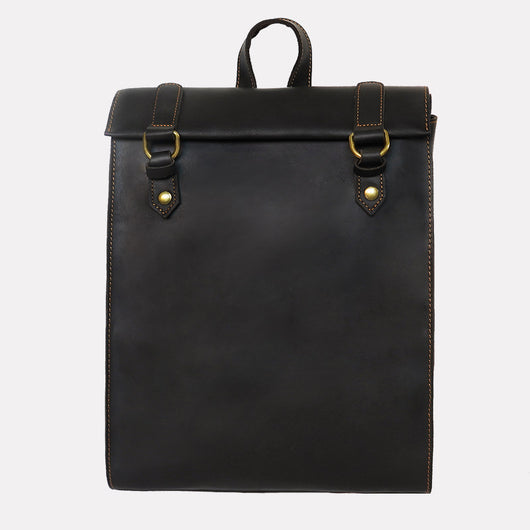 Mochila de Cuero Genuino Artesanal Vintage para Hombre - Image 9