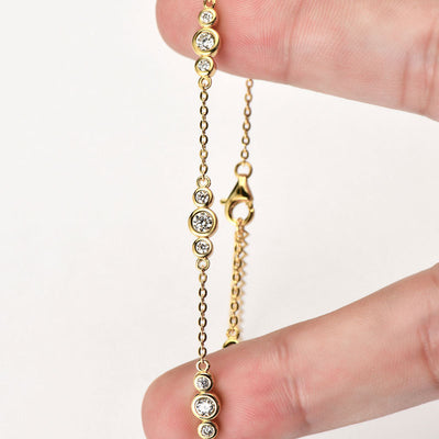 Pulsera Minimalista de Moissanita Europeo Americano Nicho - Image 12