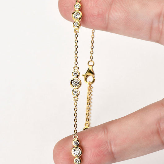 Pulsera Minimalista de Moissanita Europeo Americano Nicho - Image 12