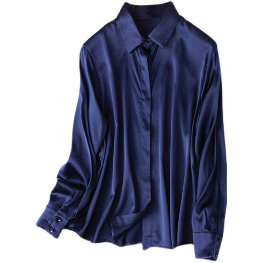 Blusa de Lujo Ejecutiva en Satén Elástico con Cuello Cuadrado - Image 29