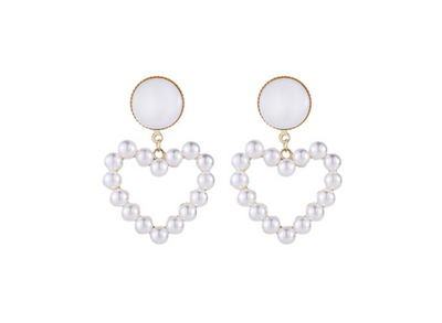 Aretes de Perla Colgante Elegante con Textura de Concha - Estilo Trendy Minimalista - Image 8