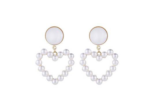 Aretes de Perla Colgante Elegante con Textura de Concha - Estilo Trendy Minimalista - Image 8